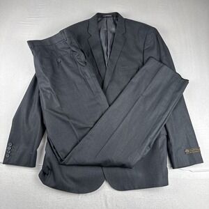 New! Emporio Armani Uomo Loro Piana Gray 2-Piece Suit 42R Sz 36 Unhemmed Italy